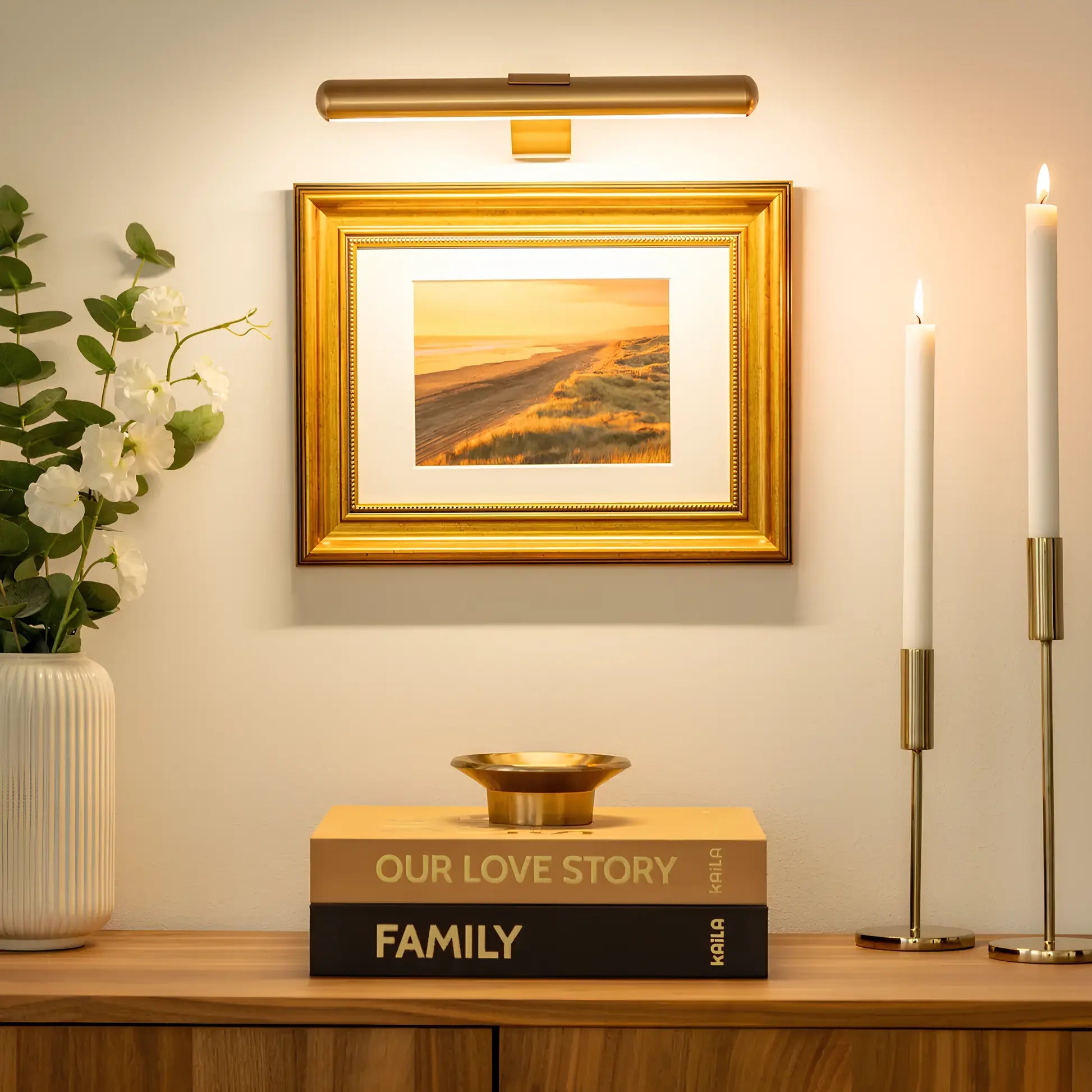 Kabellose LED-Bilderleuchte | Dimmbare Wandlampe für Kunstwerke 2