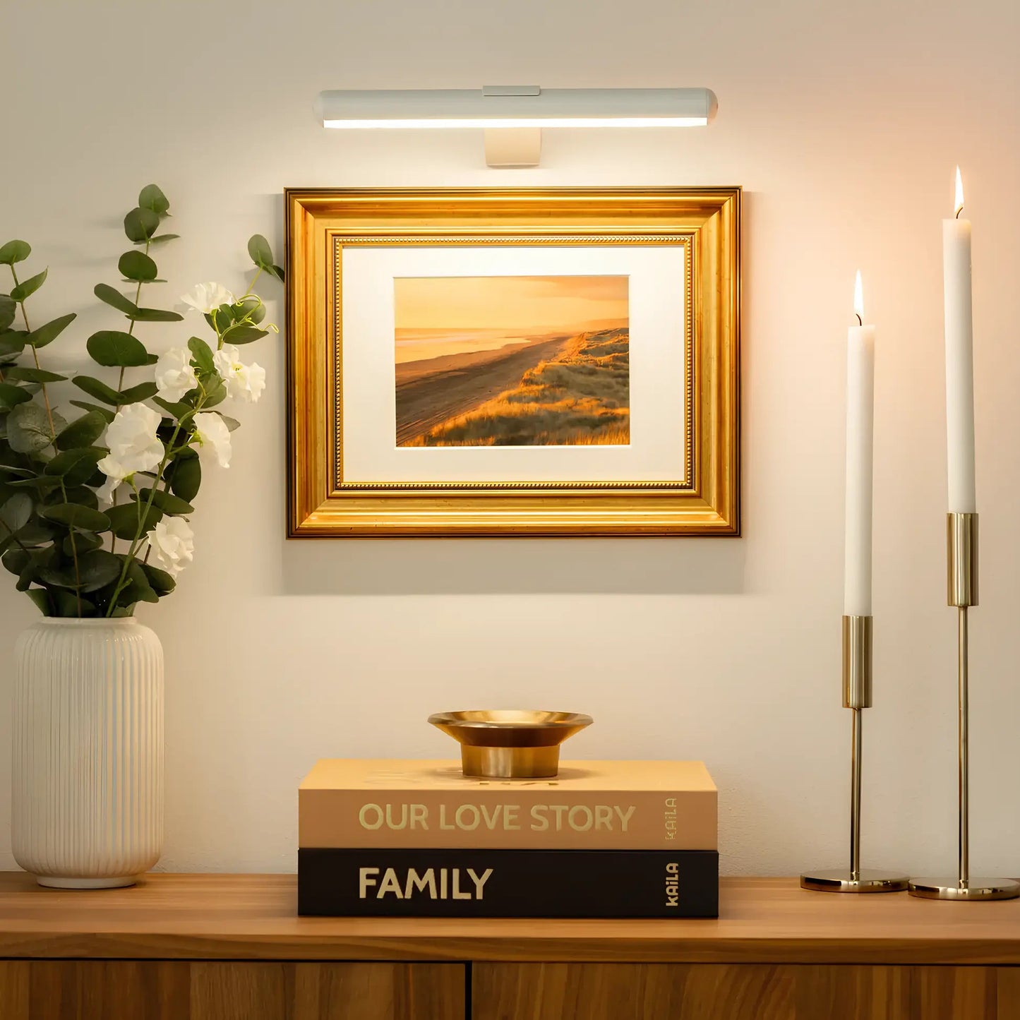 Kabellose LED-Bilderleuchte | Dimmbare Wandlampe für Kunstwerke 3