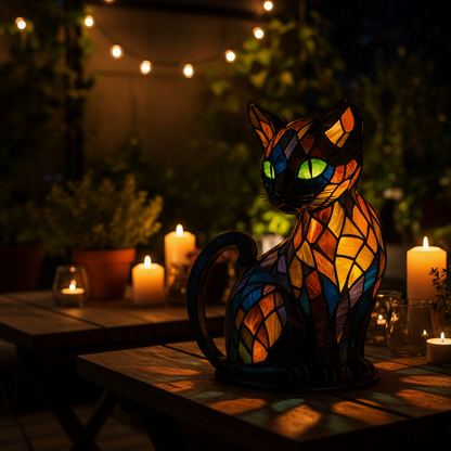Katzen Nachtlicht | Verspielte LED-Lampe für Kinderzimmer 4