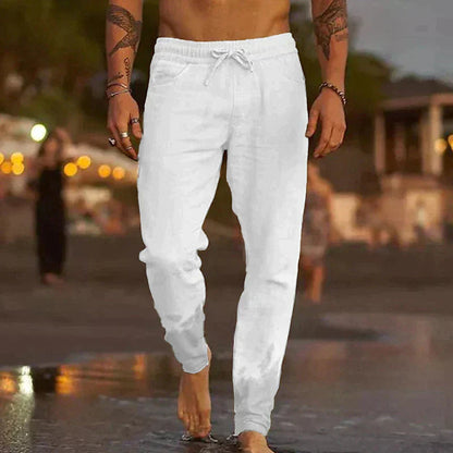 Leichte Herren Freizeithose | Sommerhose mit Bequemer Passform 3