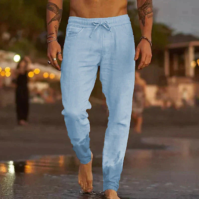 Leichte Herren Freizeithose | Sommerhose mit Bequemer Passform 5