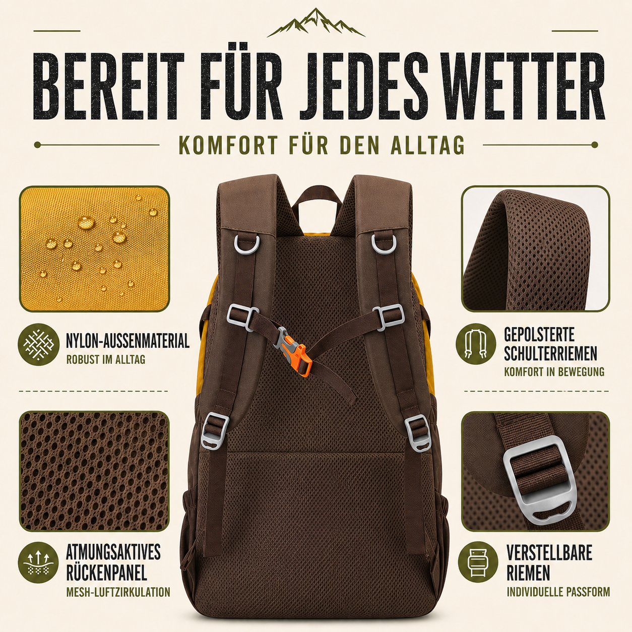 Leichter Rucksack für Damen | Camp Basel Alltagsrucksack 5