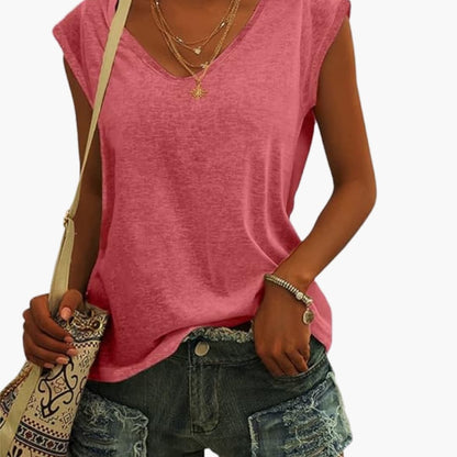 Leichtes Damen Top mit V-Ausschnitt | Sommer Oberteil 5