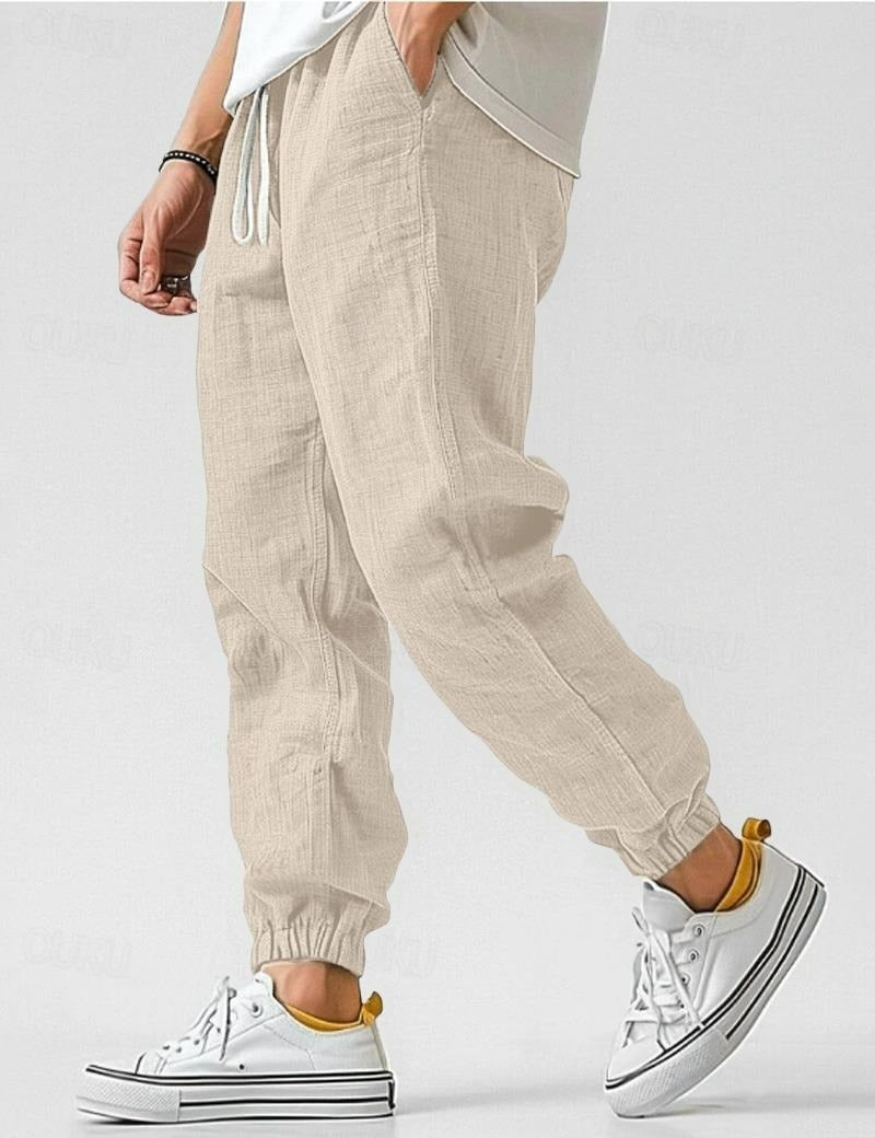 Leinenhose Herren | Relaxed Fit Sommerhose kurz 4