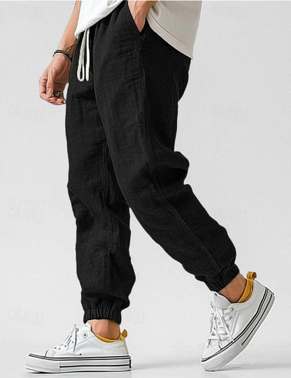 Leinenhose Herren | Relaxed Fit Sommerhose kurz 5