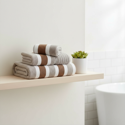 Luxuriöses 8-teiliges Badetuch-Set | Korallenvlies Handtücher
