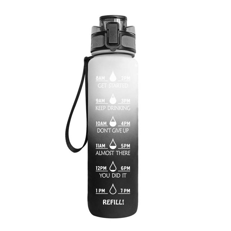 Motivations-Trinkflasche | Innovative Sport Trinkflasche 1000 ml 0