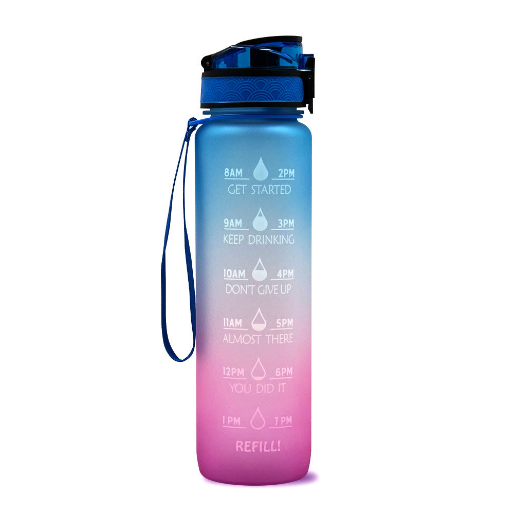 Motivations-Trinkflasche | Innovative Sport Trinkflasche 1000 ml 12