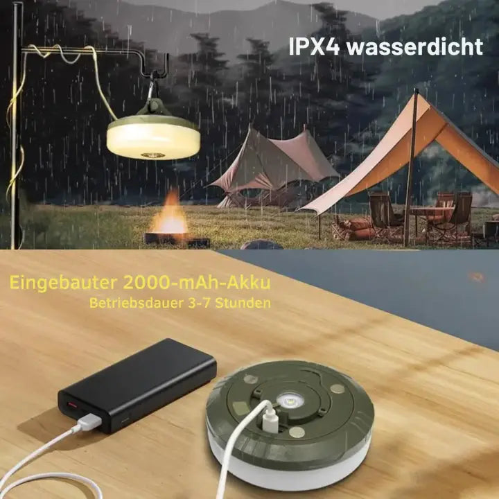 Multifunktionales Campinglicht | 4-in-1 LED-Lampe 5