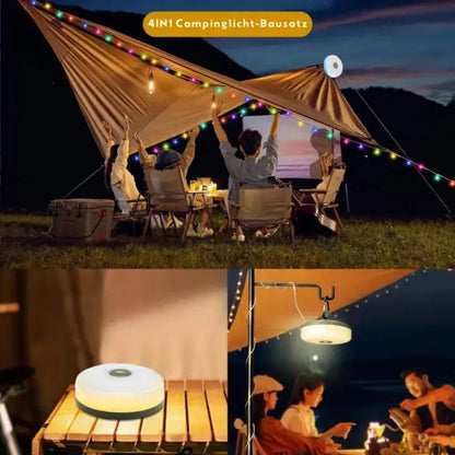 Multifunktionales Campinglicht | 4-in-1 LED-Lampe 6