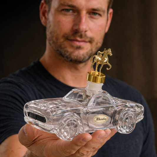 Mustang Whisky-Dekanter | Handgefertigtes Glasdesign 0