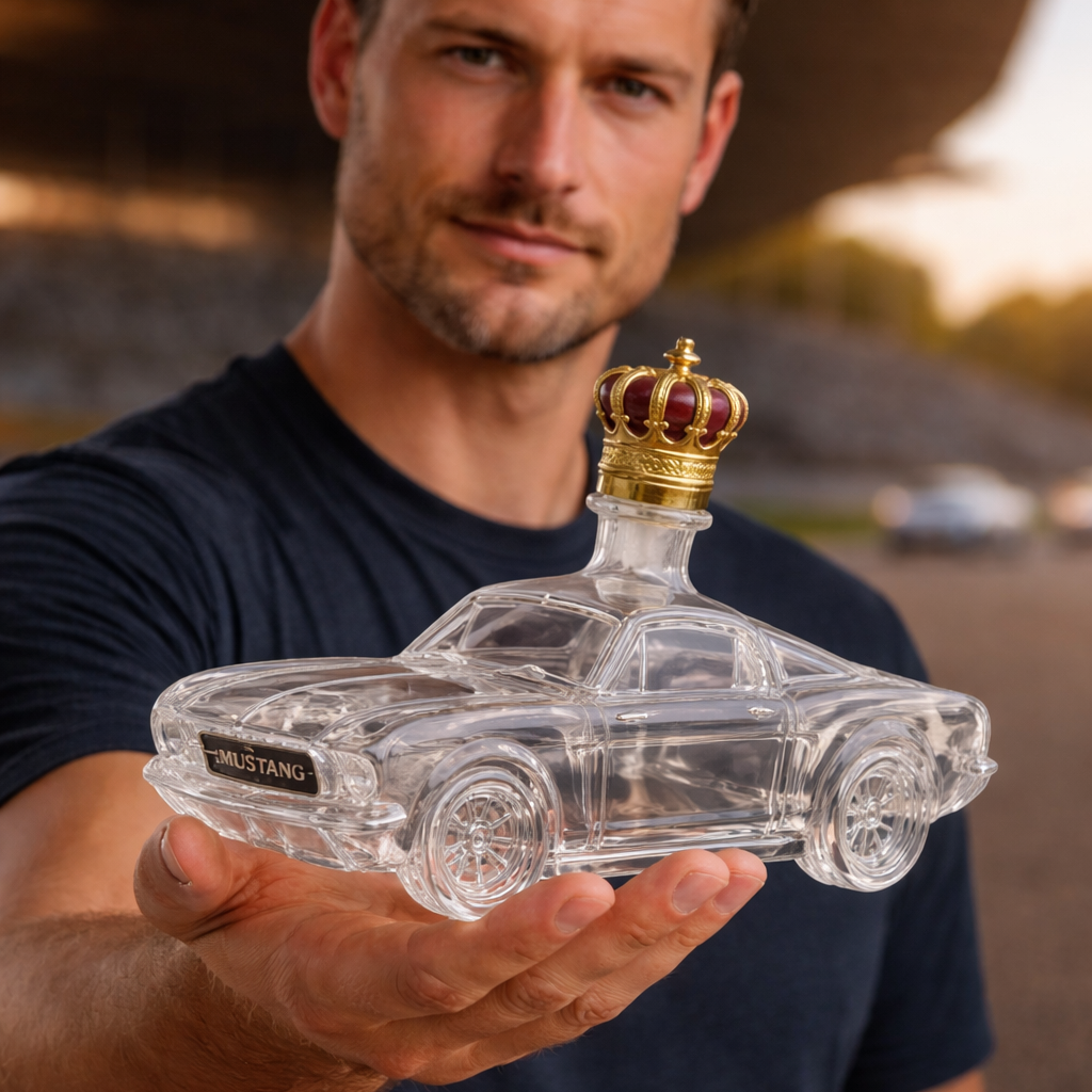 Mustang Whisky-Dekanter | Handgefertigtes Glasdesign 1