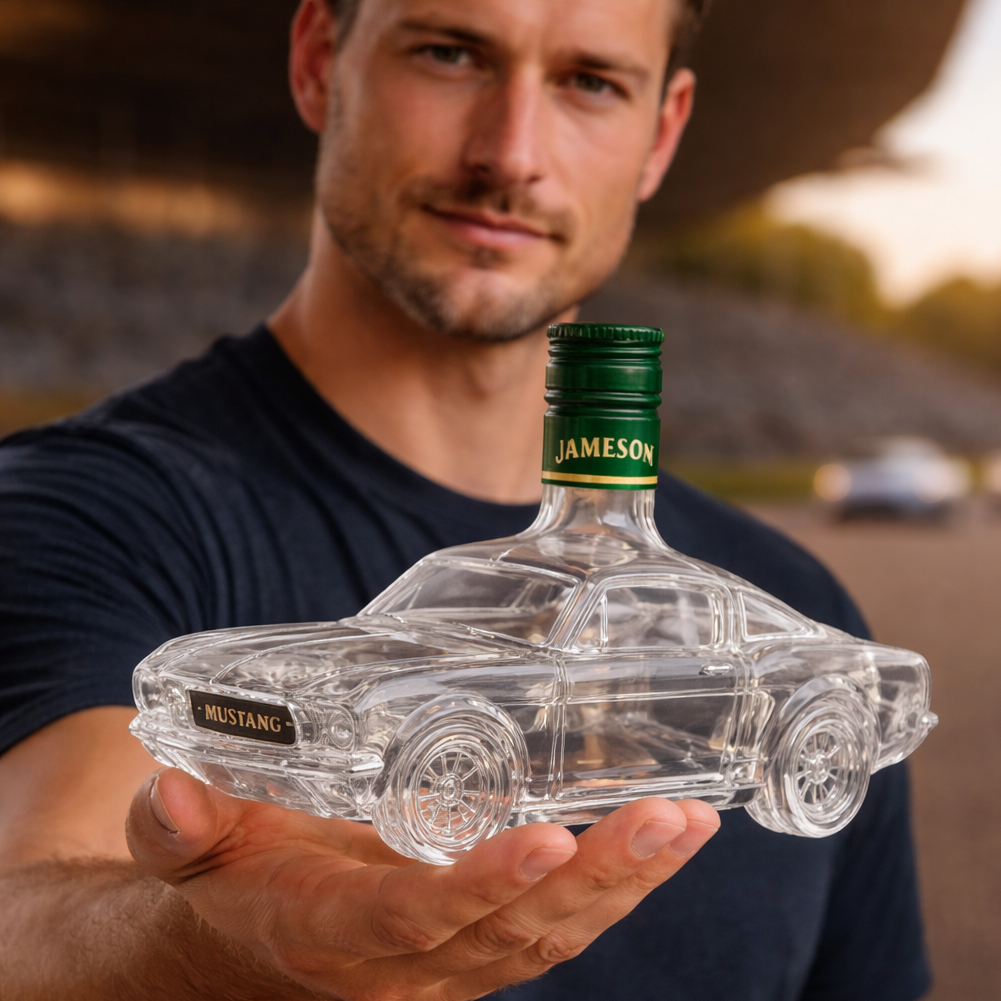 Mustang Whisky-Dekanter | Handgefertigtes Glasdesign 2