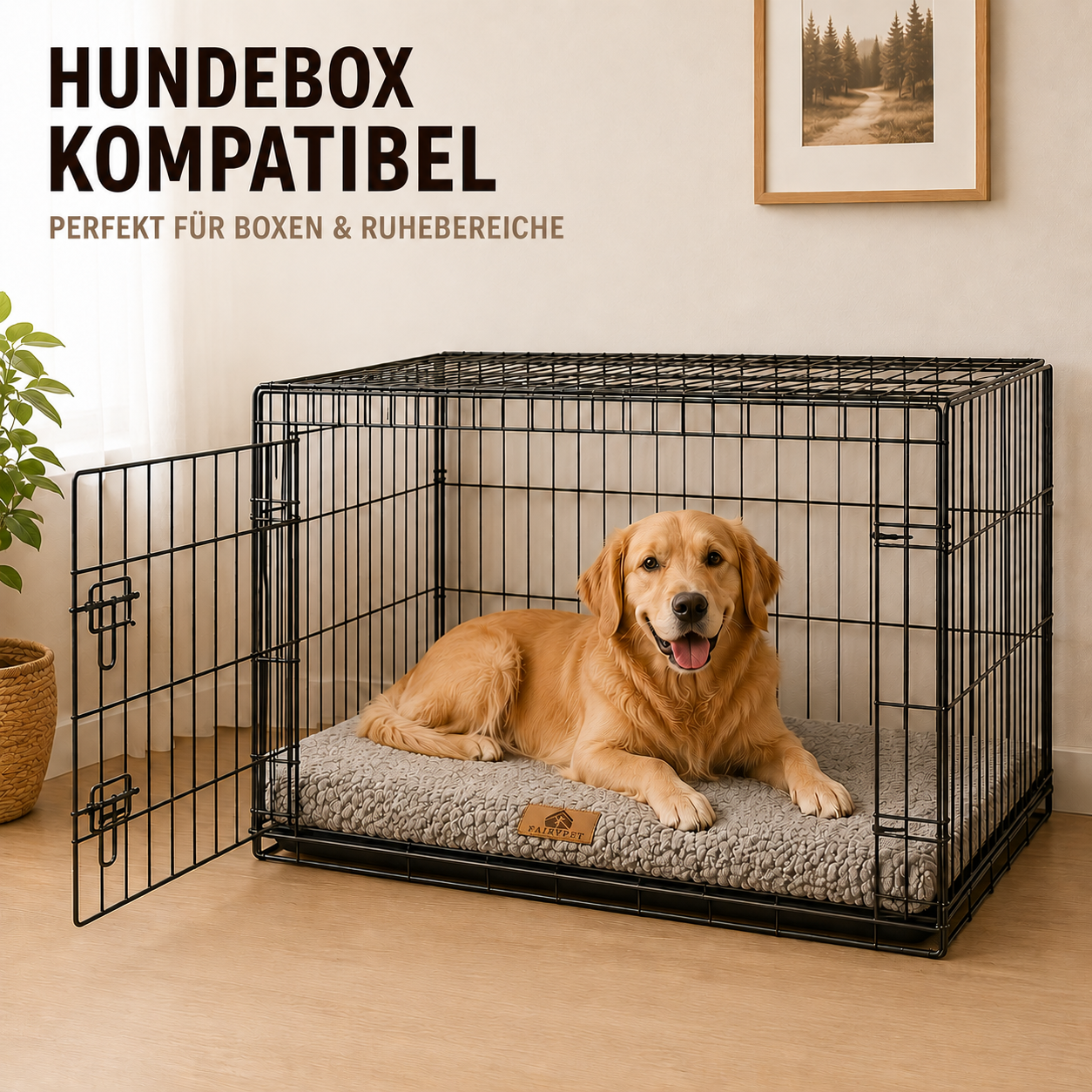 Pawventure | Orthopädische Hundematte mit Abnehmbarem Bezug 3