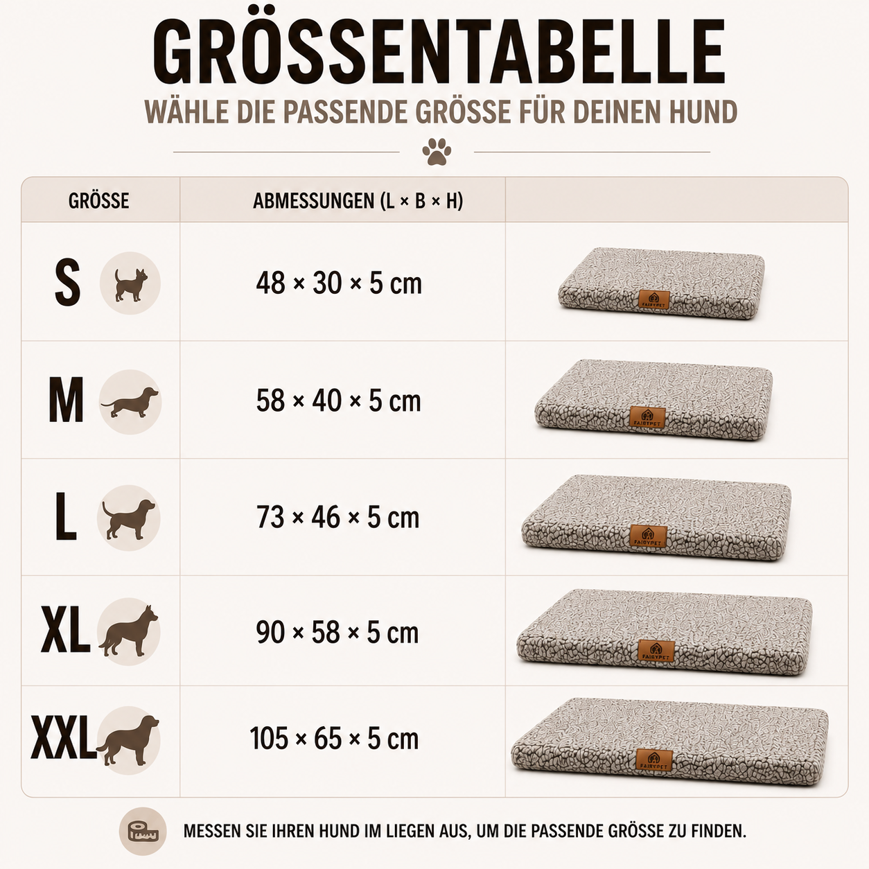 Pawventure | Orthopädische Hundematte mit Abnehmbarem Bezug 5