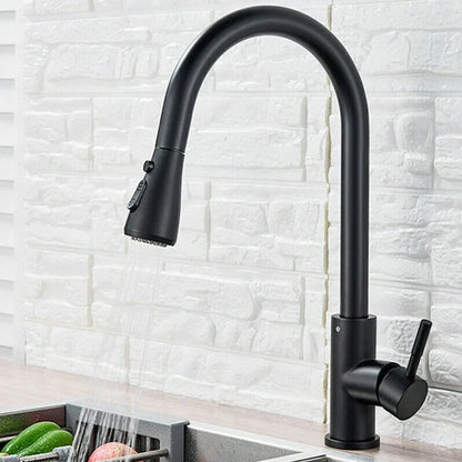 Scanto | Ausziehbarer Wasserhahn für die Küche aus Edelstahl 0