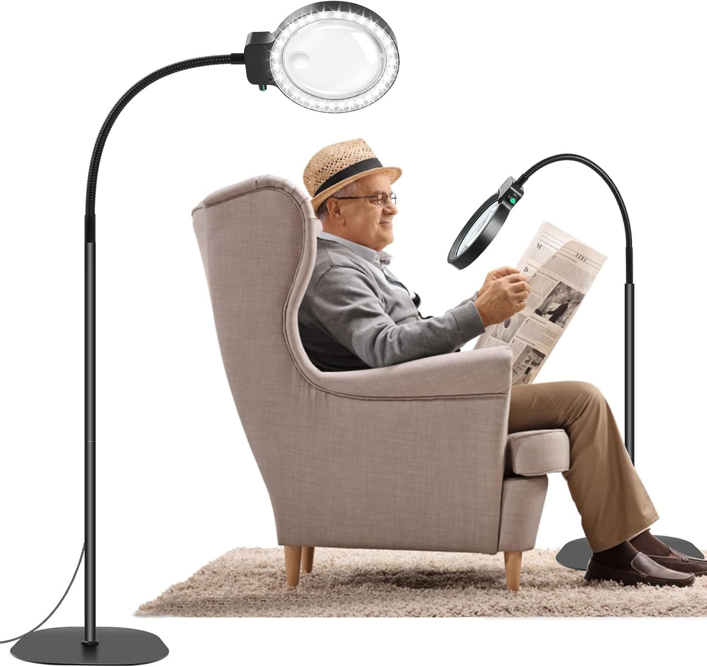 Scanto | LED-Lupe mit verstellbarem Schwanenhals 0