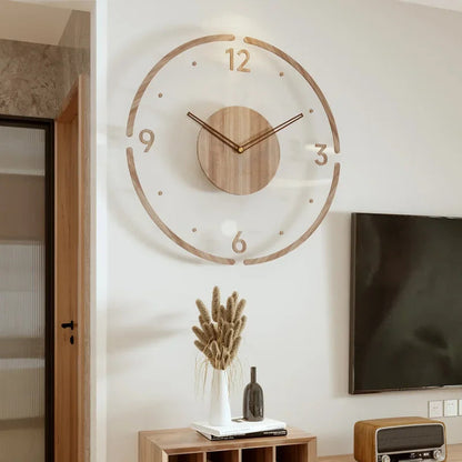Skanto | Moderne Holzwanduhr im Skandinavischen Stil 0