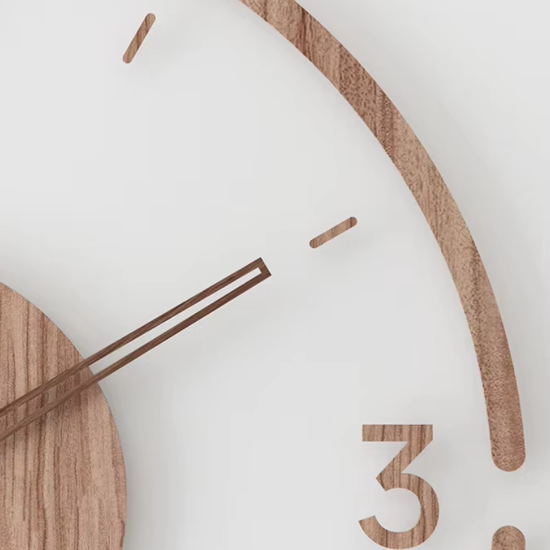 Skanto | Moderne Holzwanduhr im Skandinavischen Stil 3