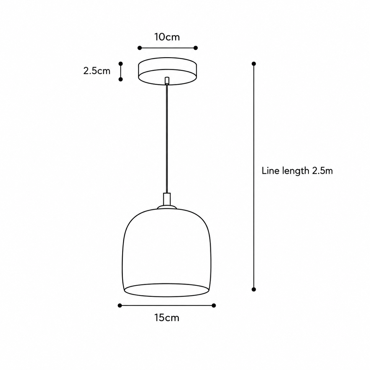 Spherion | Moderne Pendelleuchte mit verstellbarer Aufhängung 3