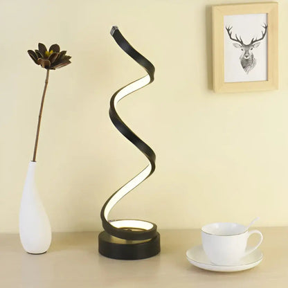 Spiralförmige LED-Tischlampe | Modernes Design 19W 2