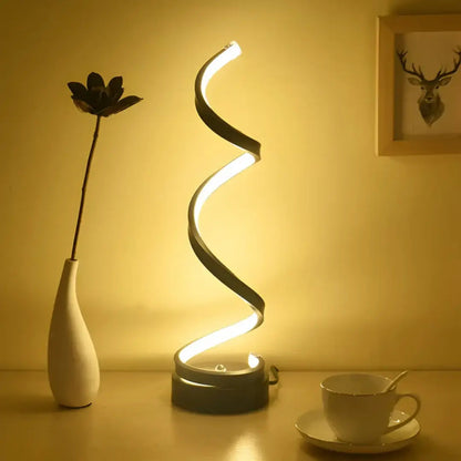 Spiralförmige LED-Tischlampe | Modernes Design 19W 6