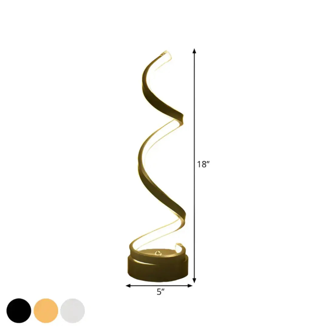 Spiralförmige LED-Tischlampe | Modernes Design 19W 8