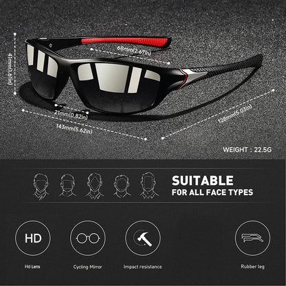 Sport-Sonnenbrille mit Polarisierung | UV400 Schutz 7