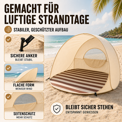 Sunverra Pop-Up Strandmuschel | Schneller Sonnenschutz für 3-4 Personen 3