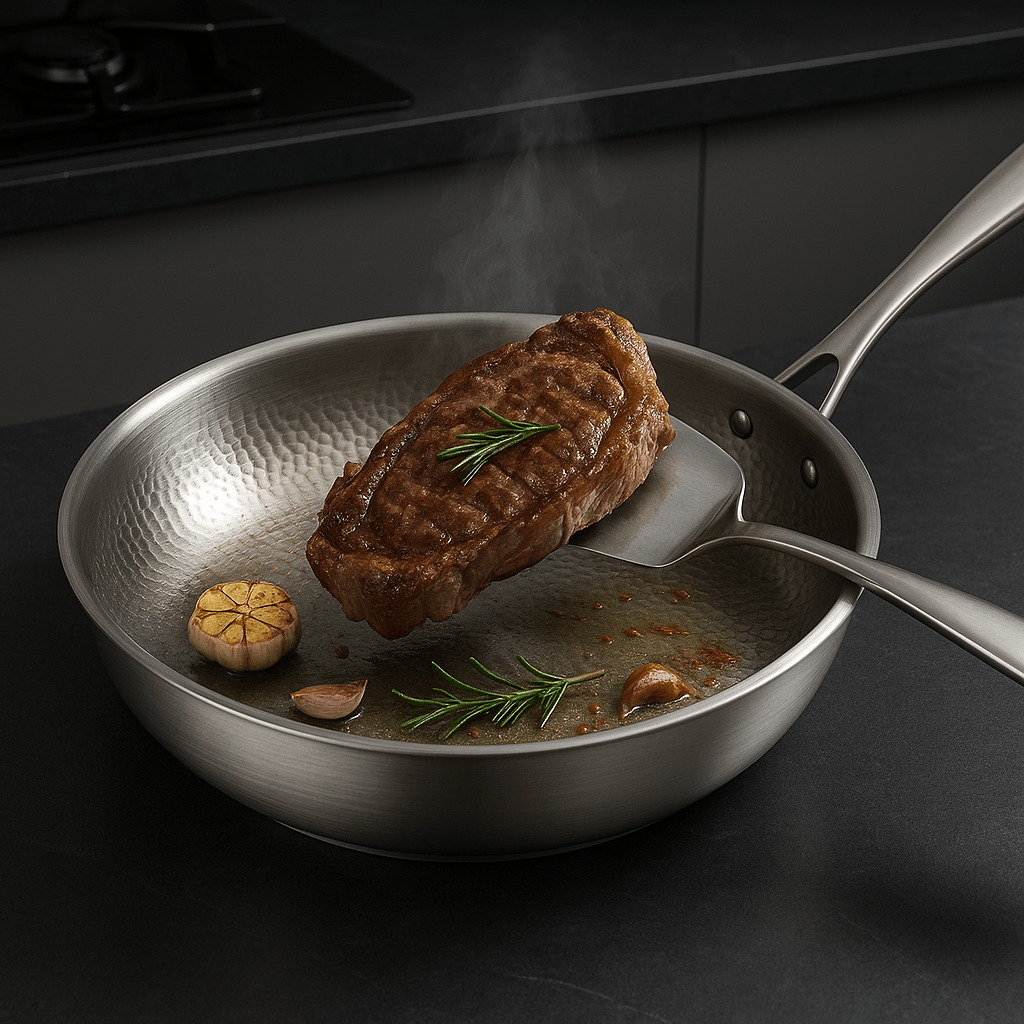 Titan-Premium-Pfanne | Hochwertige Pfanne ohne Beschichtung 0
