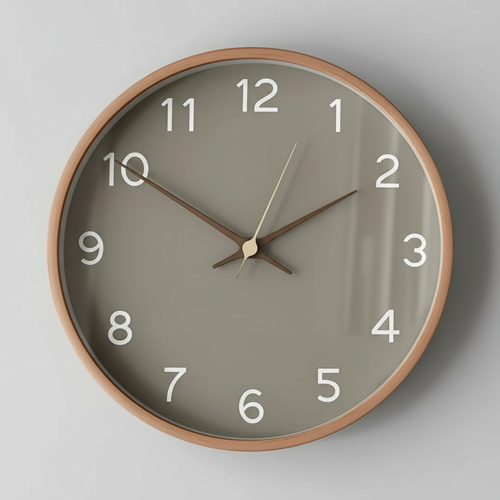 Transzendieren | Moderne Wanduhr mit lautlosem Uhrwerk 0