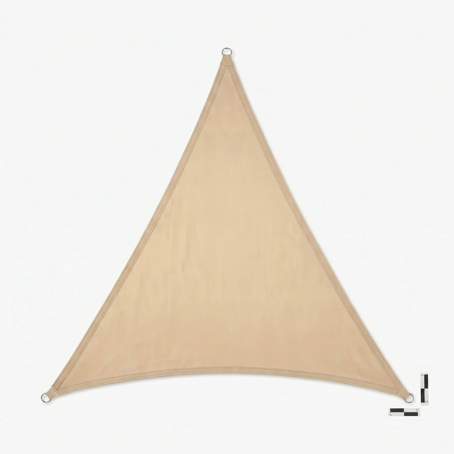 Wasserdichtes Sonnensegel Beige | Dreieckiger Sonnenschutz für Balkon 2