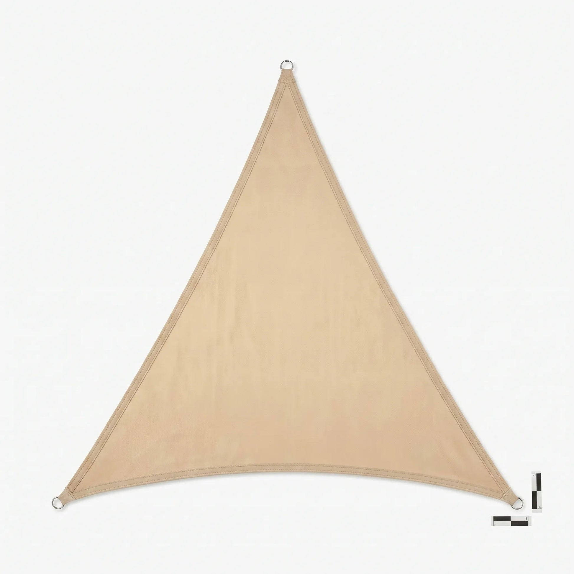 Wasserdichtes Sonnensegel Beige | Dreieckiger Sonnenschutz für Balkon 2